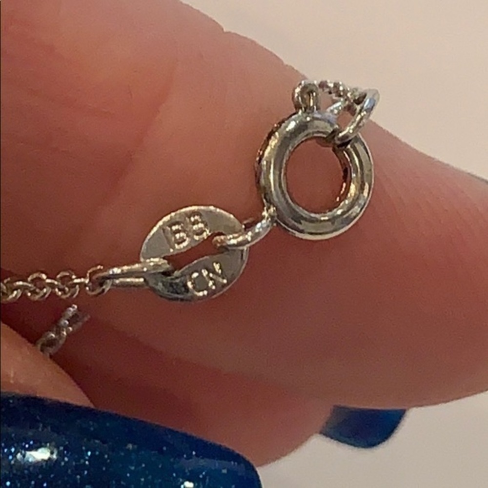 IBB silver tone crystal dog delicate necklace - Picture 4 of 8